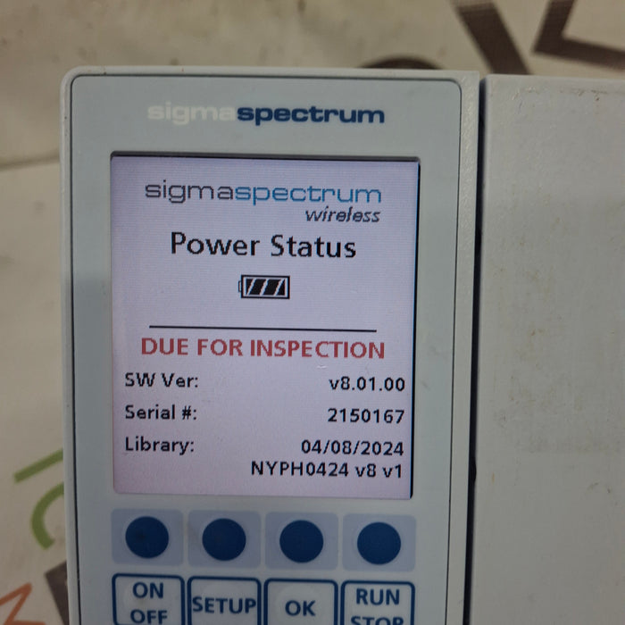 Baxter Baxter Sigma Spectrum 8.01.00 w/o Battery Infusion Pump Infusion Pump reLink Medical