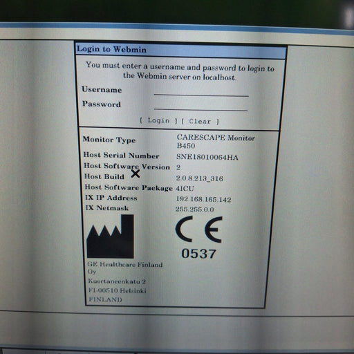 GE Healthcare GE Healthcare Carescape B450 Critical Care Patient Monitor Patient Monitors reLink Medical