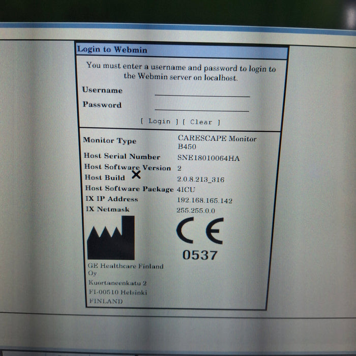 GE Healthcare GE Healthcare Carescape B450 Critical Care Patient Monitor Patient Monitors reLink Medical