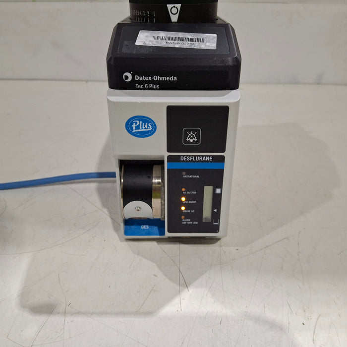 Datex-Ohmeda Datex-Ohmeda Tec 6 Plus Desflurane Vaporizer Anesthesia reLink Medical