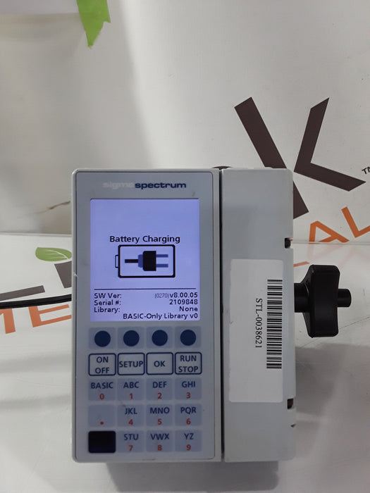 Baxter Sigma Spectrum 8.00.05 w/o Battery Infusion Pump