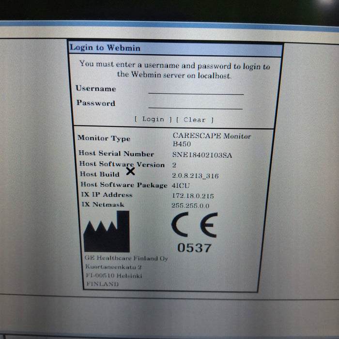 GE Healthcare GE Healthcare Carescape B450 Critical Care Patient Monitor Patient Monitors reLink Medical