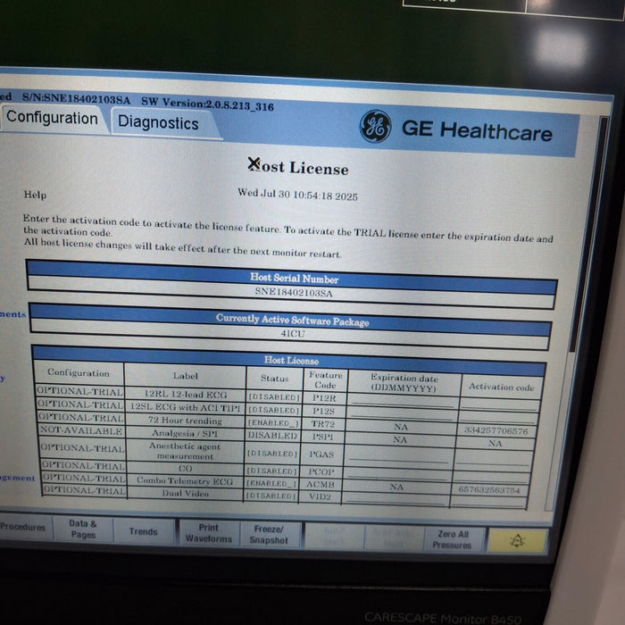 GE Healthcare GE Healthcare Carescape B450 Critical Care Patient Monitor Patient Monitors reLink Medical