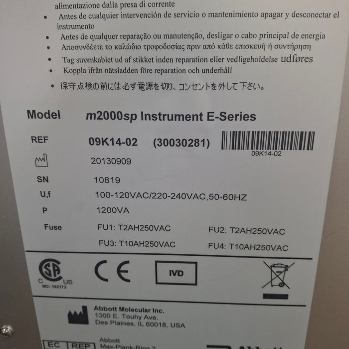 Abbott Abbott M2000 SP Nucleic Acid Extractor Research Lab reLink Medical