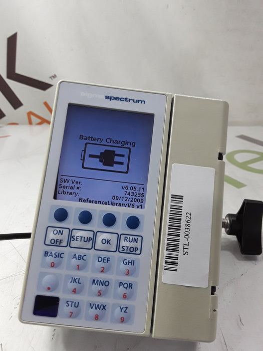 Baxter Sigma Spectrum 6.05.11 without Battery Infusion Pump