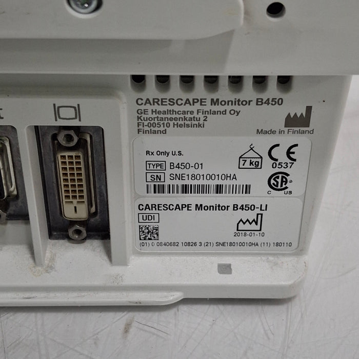 GE Healthcare GE Healthcare Carescape B450 Critical Care Patient Monitor Patient Monitors reLink Medical