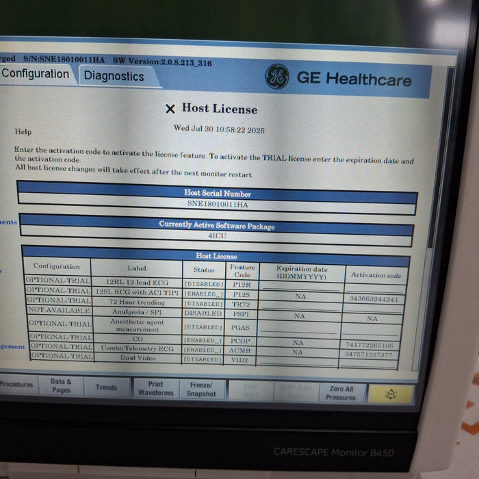 GE Healthcare GE Healthcare Carescape B450 Critical Care Patient Monitor Patient Monitors reLink Medical