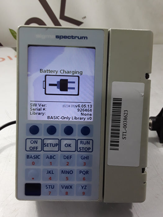 Baxter Sigma Spectrum 6.05.13 without Battery Infusion Pump