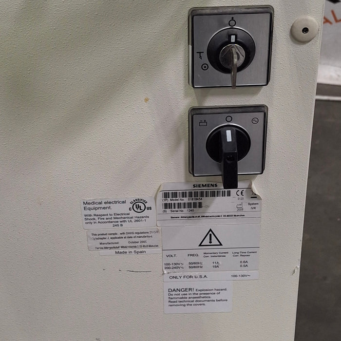 Siemens Mobilett Hybrid XP Portable X Ray