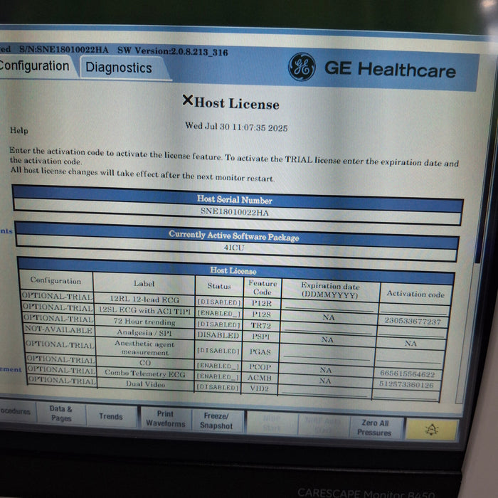 GE Healthcare GE Healthcare Carescape B450 Critical Care Patient Monitor Patient Monitors reLink Medical