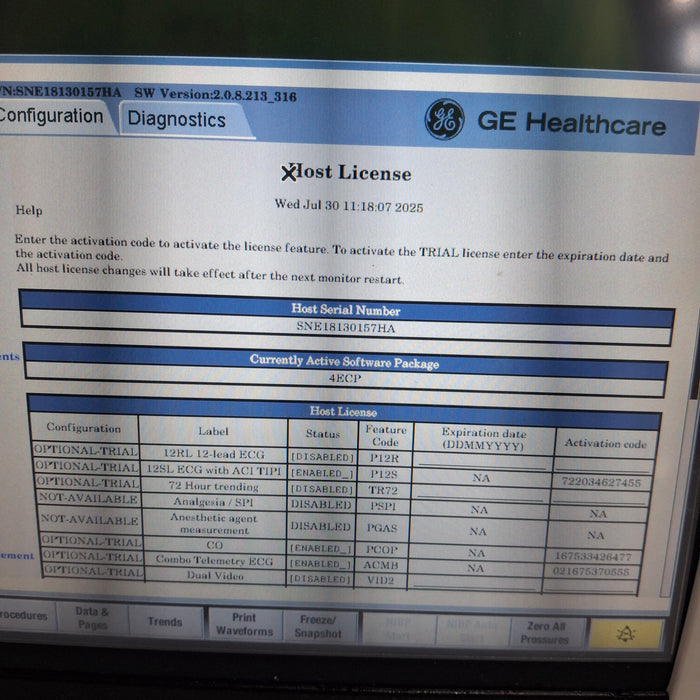GE Healthcare GE Healthcare Carescape B450 Emergency Care Patient Monitor Patient Monitors reLink Medical