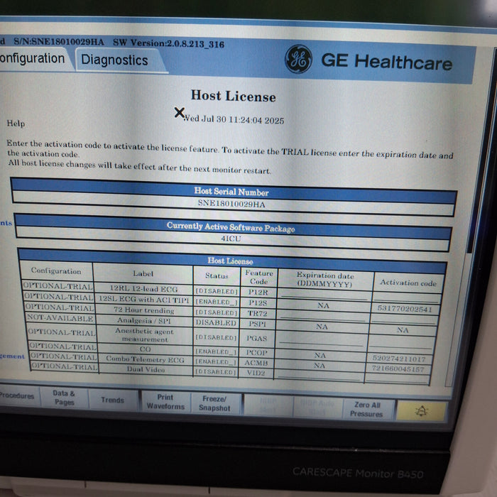 GE Healthcare GE Healthcare Carescape B450 Critical Care Patient Monitor Patient Monitors reLink Medical