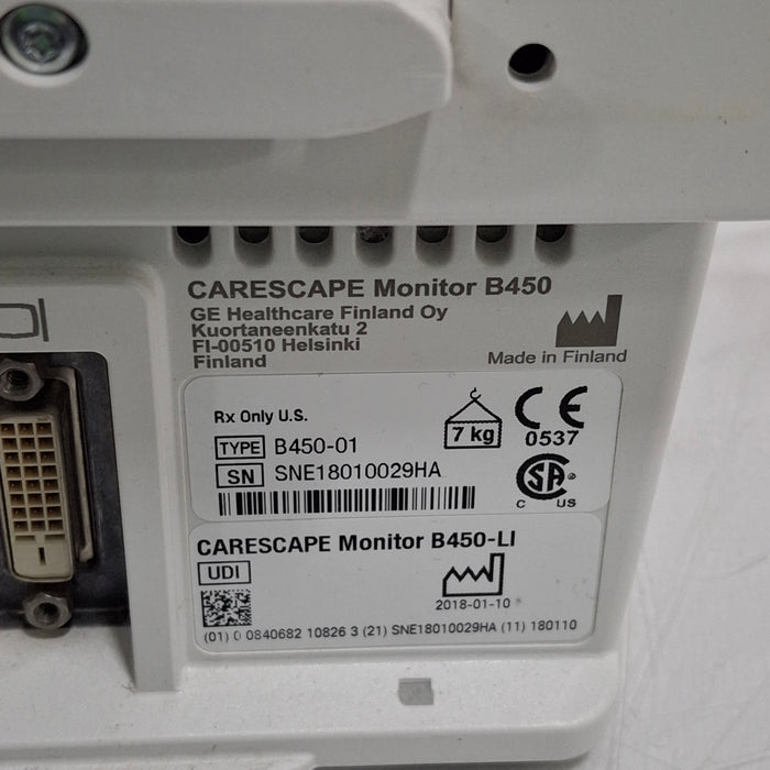 GE Healthcare GE Healthcare Carescape B450 Critical Care Patient Monitor Patient Monitors reLink Medical
