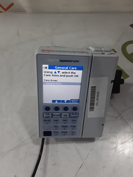 Baxter Sigma Spectrum 8.00.05 w/o Battery Infusion Pump
