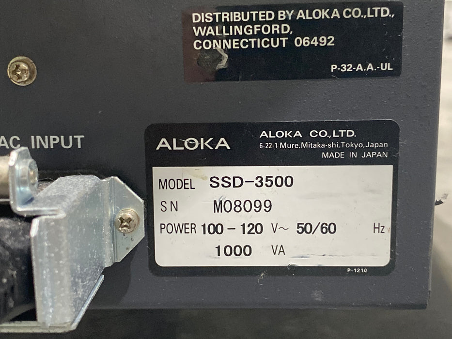 Aloka Aloka Prosound 3500 SSD Ultrasound Ultrasound reLink Medical