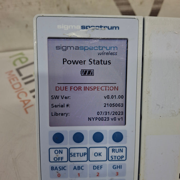 Baxter Baxter Sigma Spectrum 8.01.00 w/o Battery Infusion Pump Infusion Pumps reLink Medical