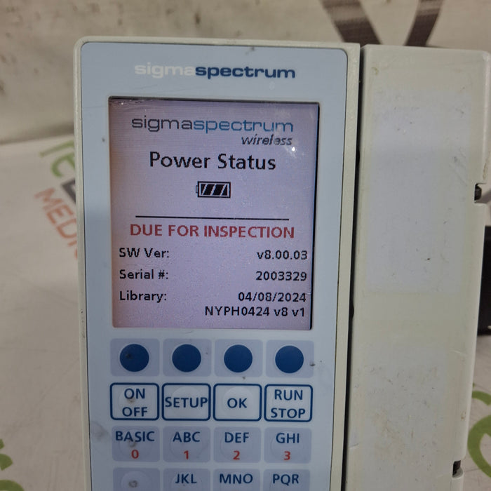 Baxter Baxter Sigma Spectrum 8.00.03 w/o Battery Infusion Pump Infusion Pump reLink Medical