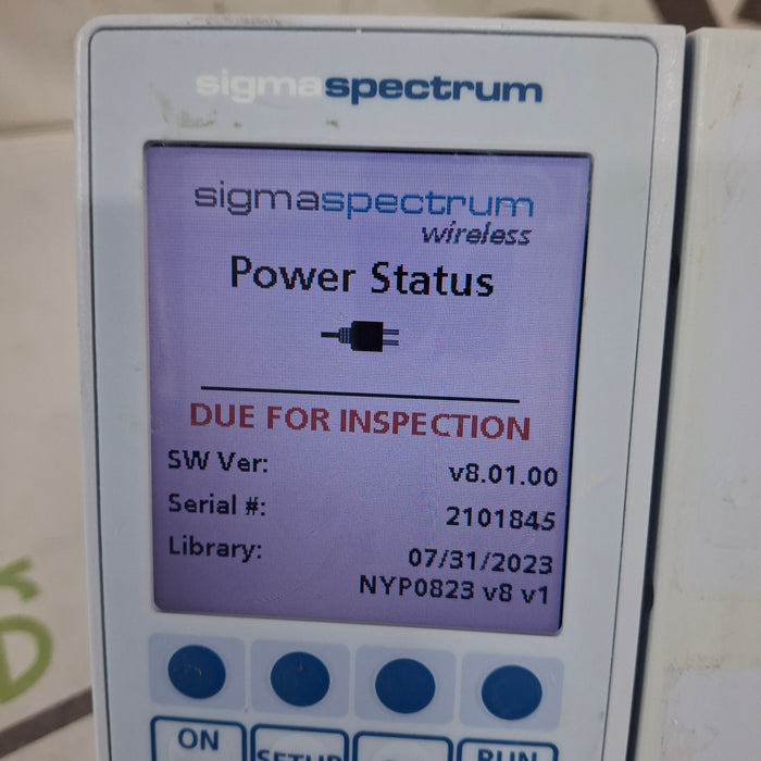 Baxter Baxter Sigma Spectrum 8.01.00 w/o Battery Infusion Pump Infusion Pump reLink Medical