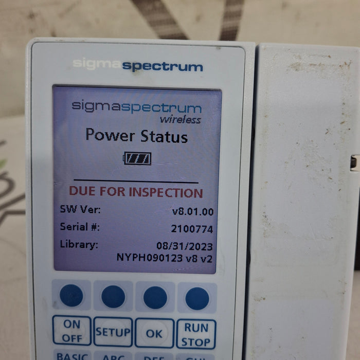 Baxter Baxter Sigma Spectrum 8.01.00 w/o Battery Infusion Pump Infusion Pump reLink Medical
