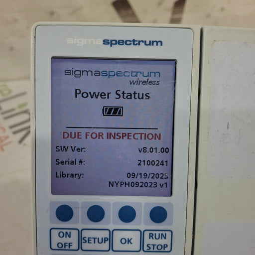 Baxter Baxter Sigma Spectrum 8.01.00 w/o Battery Infusion Pump Infusion Pump reLink Medical