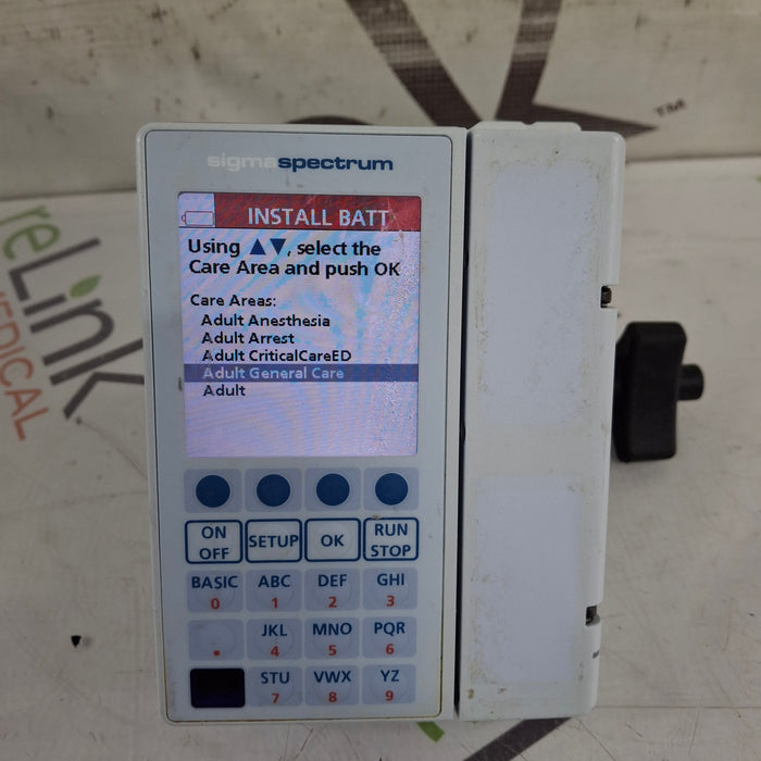 Baxter Baxter Sigma Spectrum 8.01.00 w/o Battery Infusion Pump Infusion Pump reLink Medical