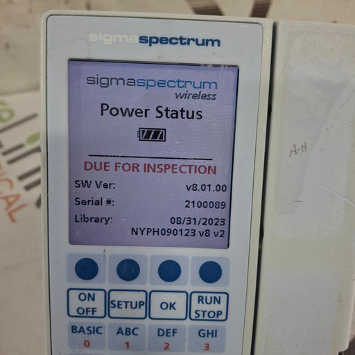 Baxter Baxter Sigma Spectrum 8.01.00 w/o Battery Infusion Pump Infusion Pump reLink Medical