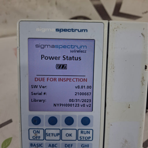 Baxter Baxter Sigma Spectrum 8.01.00 w/o Battery Infusion Pump Infusion Pump reLink Medical