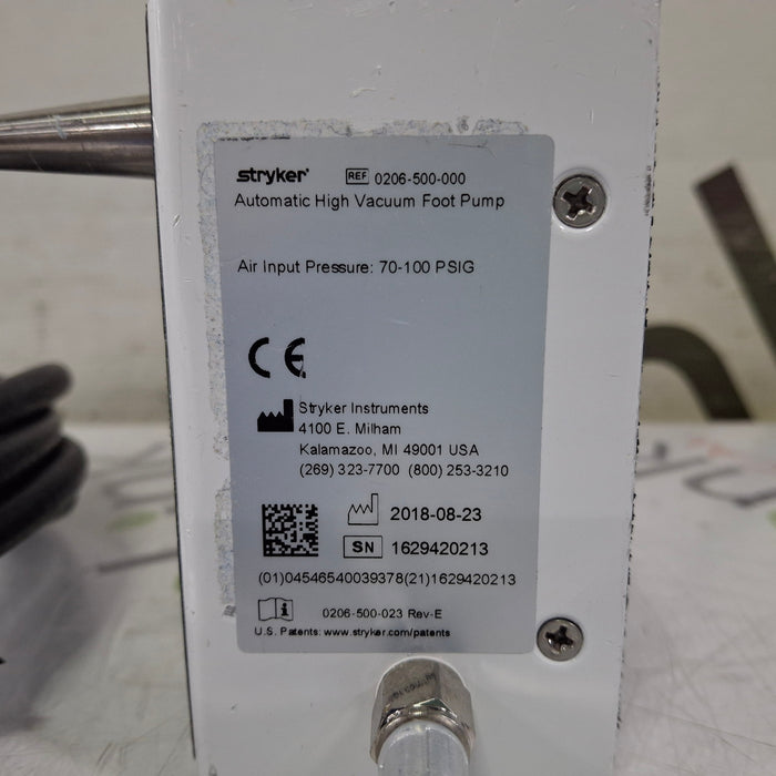 Stryker Stryker 0206-500-000 Foot Pump Rigid Endoscopy reLink Medical