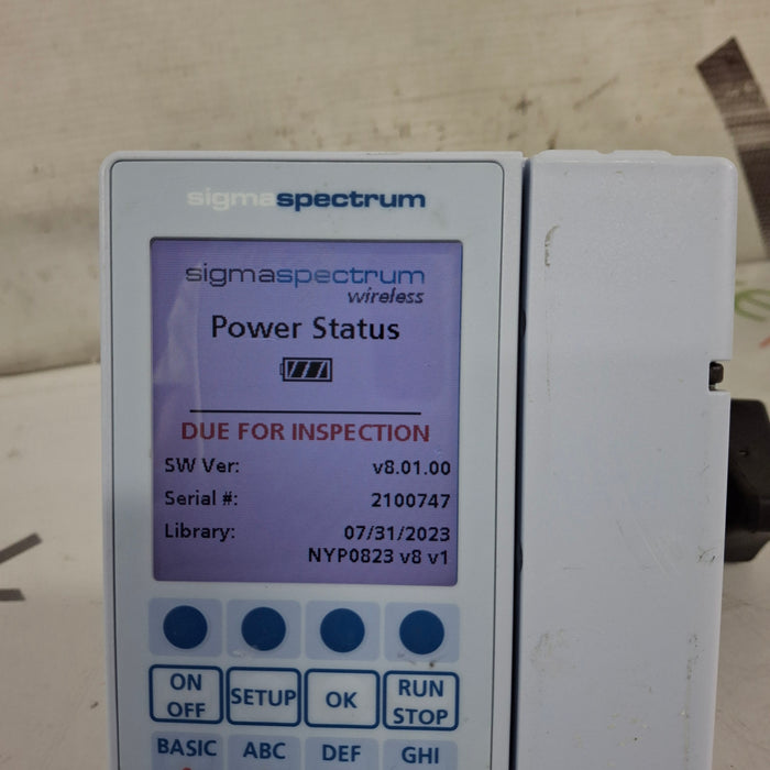 Baxter Baxter Sigma Spectrum 8.01.00 w/o Battery Infusion Pump Infusion Pump reLink Medical