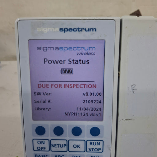 Baxter Baxter Sigma Spectrum 8.01.00 w/o Battery Infusion Pump Infusion Pump reLink Medical