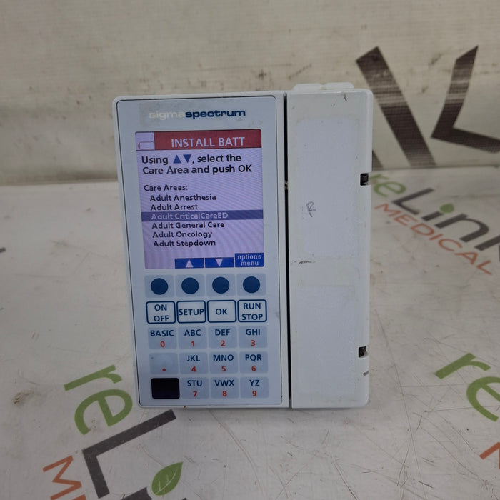 Baxter Baxter Sigma Spectrum 8.01.00 w/o Battery Infusion Pump Infusion Pump reLink Medical