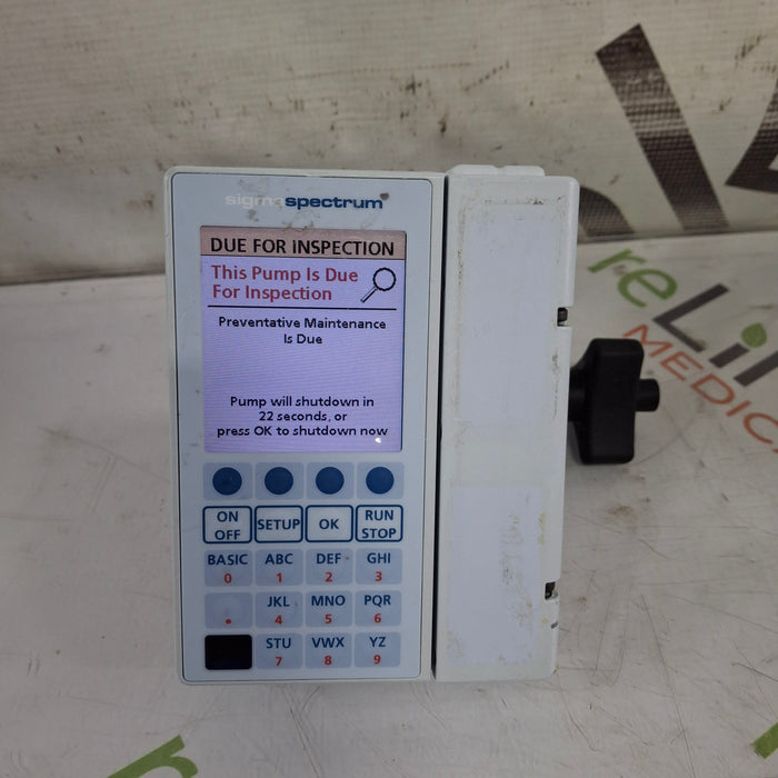 Baxter Baxter Sigma Spectrum 8.01.00 w/o Battery Infusion Pump Infusion Pump reLink Medical