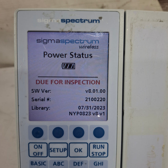 Baxter Baxter Sigma Spectrum 8.01.00 w/o Battery Infusion Pump Infusion Pump reLink Medical
