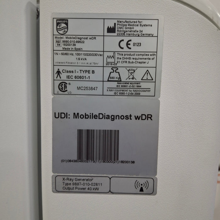 Philips Digital Mobile Diagnost Portable X-Ray
