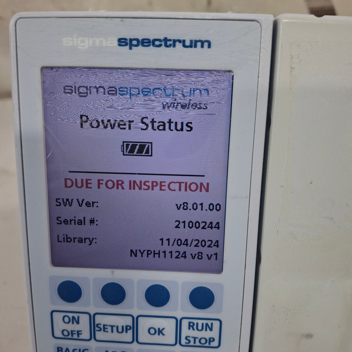 Baxter Baxter Sigma Spectrum 8.01.00 w/o Battery Infusion Pump Infusion Pump reLink Medical