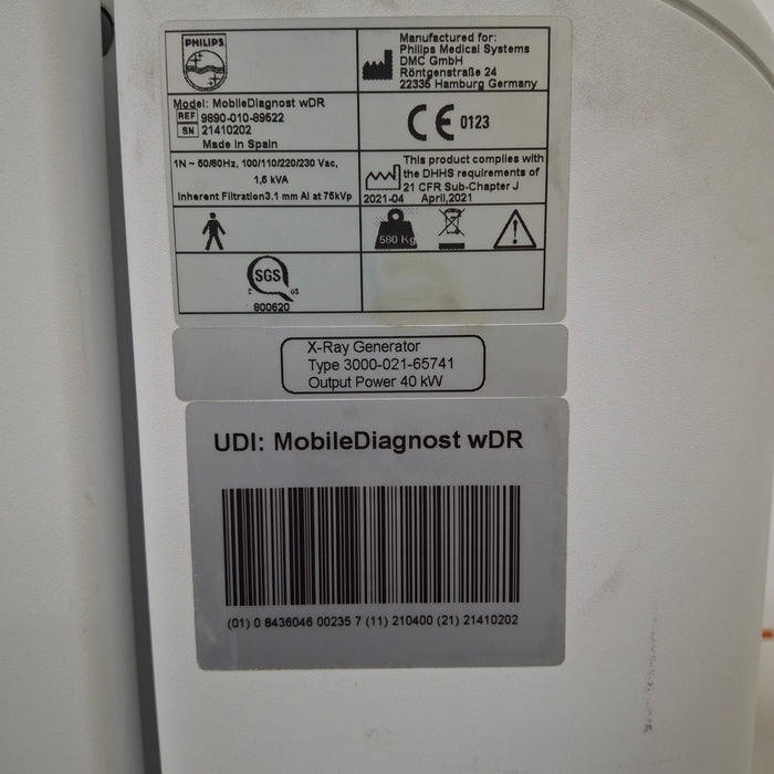 Philips Digital Mobile Diagnost Portable X-Ray