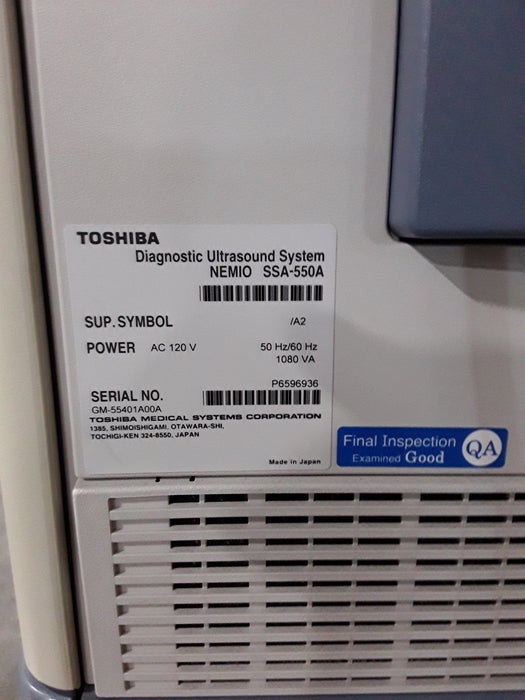 Toshiba Nemio SSA-550A Ultrasound