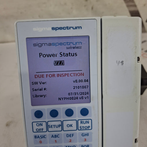 Baxter Baxter Sigma Spectrum 8.00.04 w/o Battery Infusion Pump Infusion Pump reLink Medical