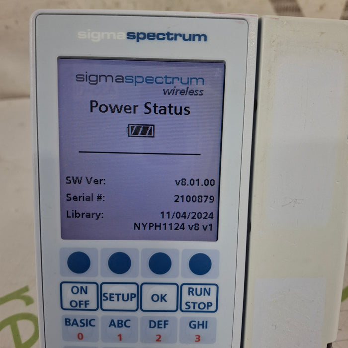 Baxter Baxter Sigma Spectrum 8.01.00 w/o Battery Infusion Pump Infusion Pumps reLink Medical