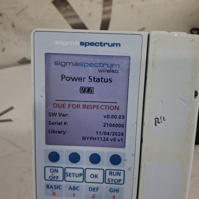 Baxter Baxter Sigma Spectrum 8.00.03 w/o Battery Infusion Pump Infusion Pump reLink Medical