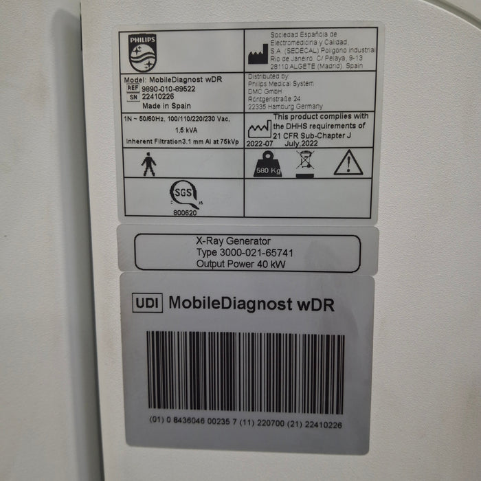 Philips Digital Mobile Diagnost Portable X-Ray