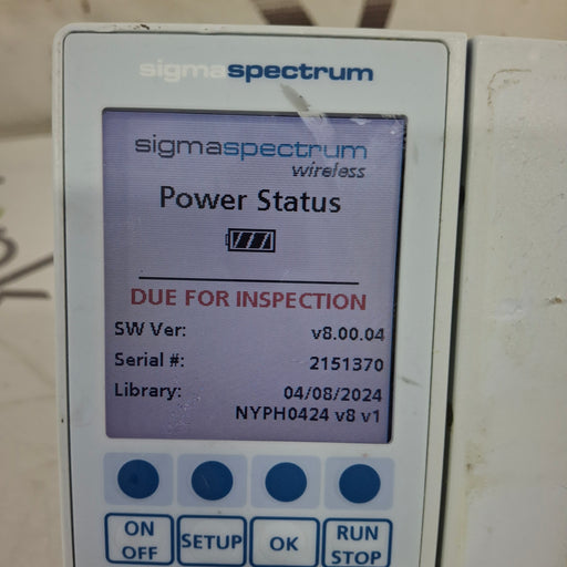 Baxter Baxter Sigma Spectrum 8.00.04 w/o Battery Infusion Pump Infusion Pump reLink Medical