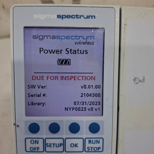 Baxter Baxter Sigma Spectrum 8.01.00 w/o Battery Infusion Pump Infusion Pumps reLink Medical