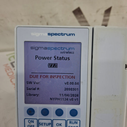 Baxter Baxter Sigma Spectrum 8.00.04 w/o Battery Infusion Pump Infusion Pump reLink Medical
