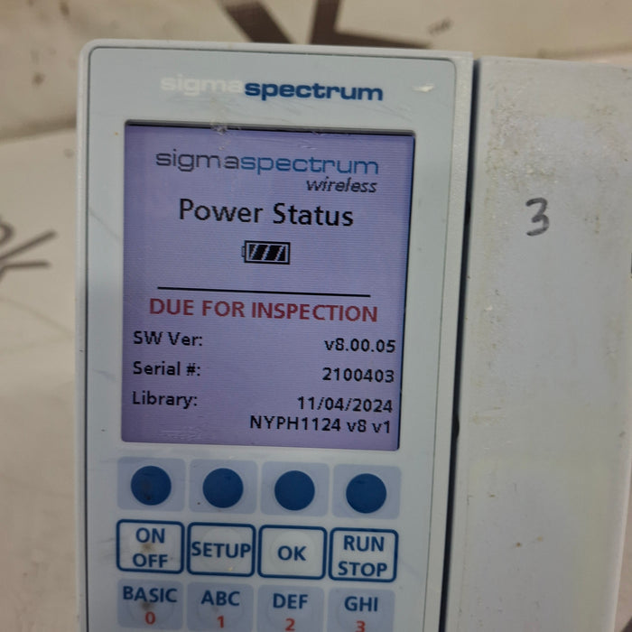 Baxter Baxter Sigma Spectrum 8.00.05 w/o Battery Infusion Pump Infusion Pump reLink Medical