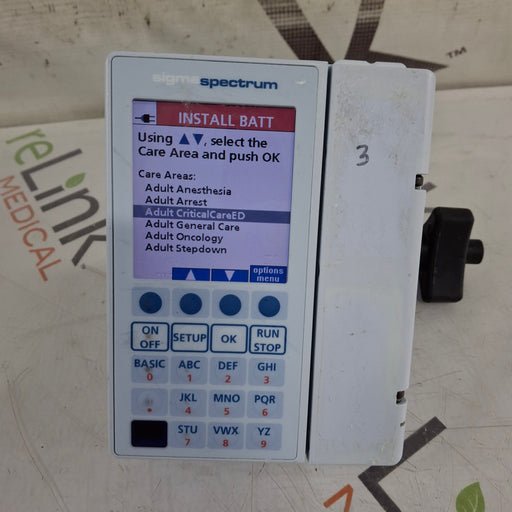Baxter Baxter Sigma Spectrum 8.00.05 w/o Battery Infusion Pump Infusion Pump reLink Medical