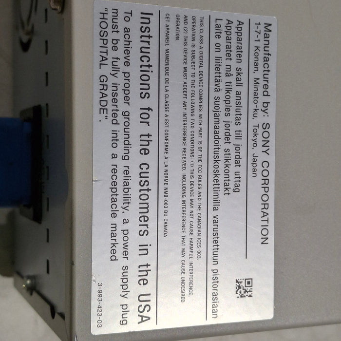 Sony UP-D897 Digital Graphic Printer