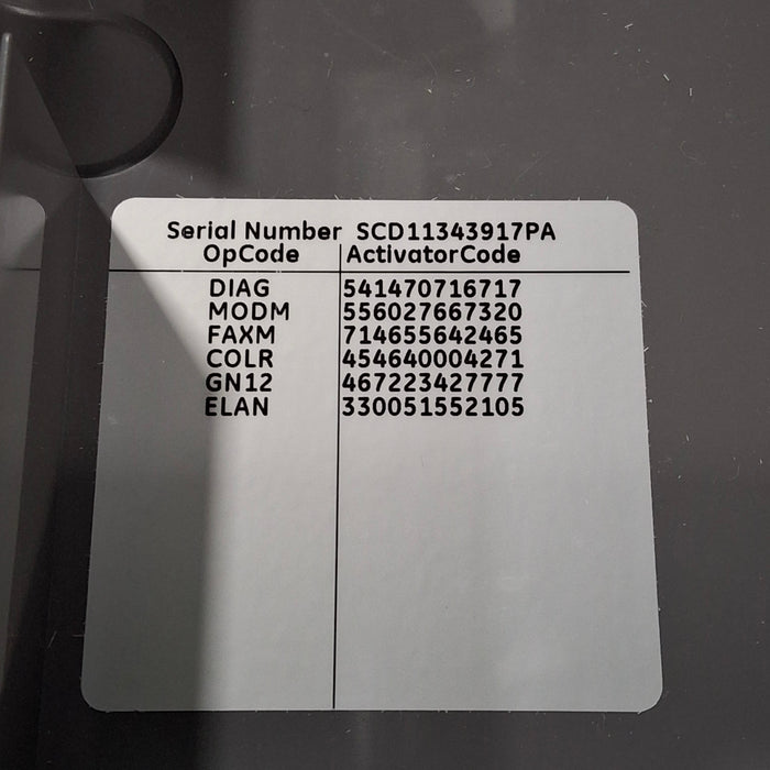 GE Healthcare GE Healthcare MAC 5500 ECG without CAM Module Cardiology reLink Medical