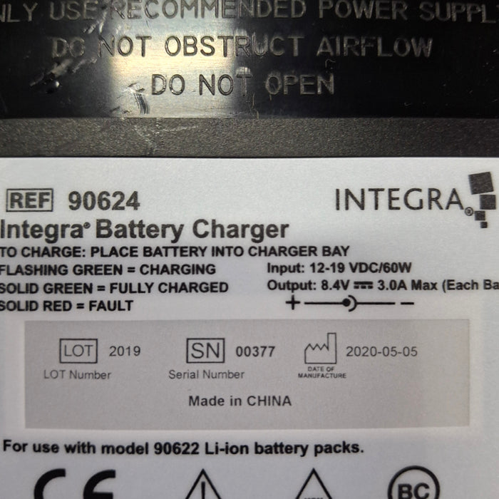 Integra Biosciences Corp 90624 Battery Charger