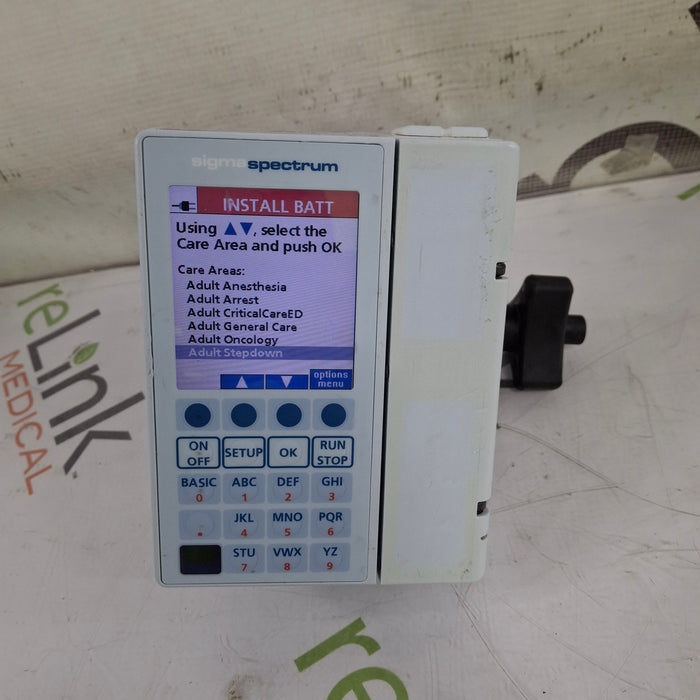 Baxter Baxter Sigma Spectrum 8.00.05 w/o Battery Infusion Pump Infusion Pump reLink Medical